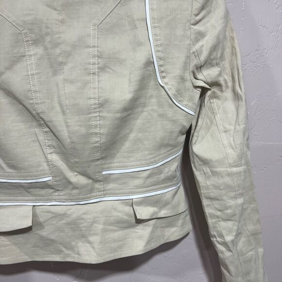 Bebe Linen Sandshell Blazer - Picture 3 of 7